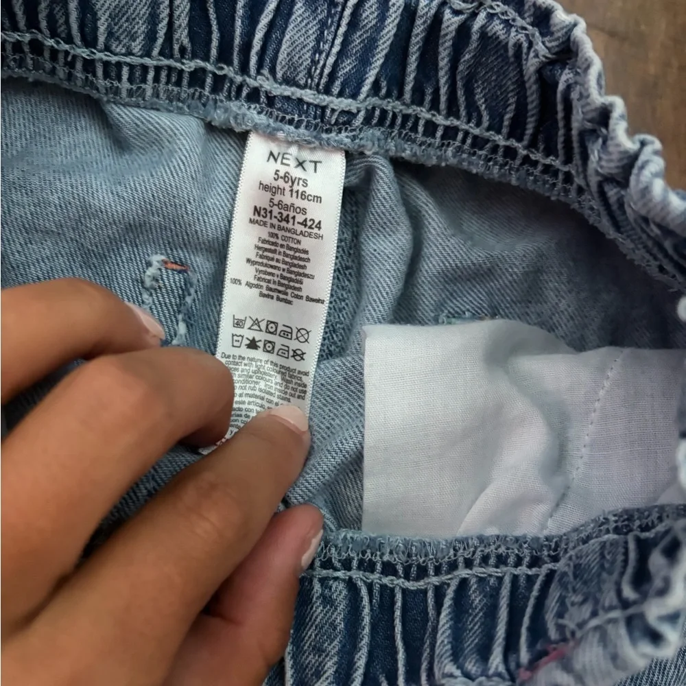 next Blue Embroidered Heart & Star Denim Jeans